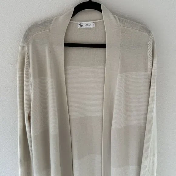 Carve Designs Long Line Sweater Women’s Medium Non-Mulesing Blend Wool Cardigan - Picture 2 of 16